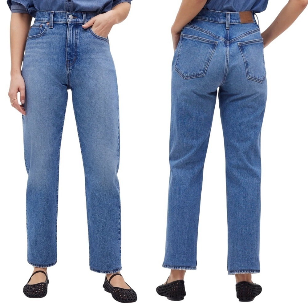 MADEWELL 90s Straight Crop‎ Jeans in Hazeldell Wash NQ178